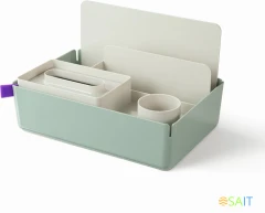 Короб для хранения Deli XDM33green разборный 315x210x186мм зеленый пластик (упак.:1шт)