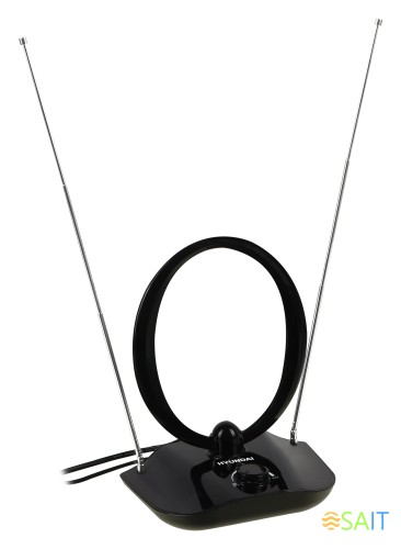 Антенна телевизионная Hyundai H-TAI400 15дБ активная черный каб.:1.85м