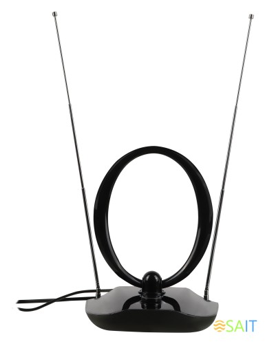 Антенна телевизионная Hyundai H-TAI400 15дБ активная черный каб.:1.85м