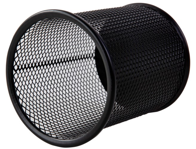 Подставка Deli E9172 для письменных принадлежностей черный металл сетка