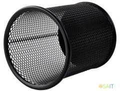 Подставка Deli E9172 для письменных принадлежностей черный металл сетка