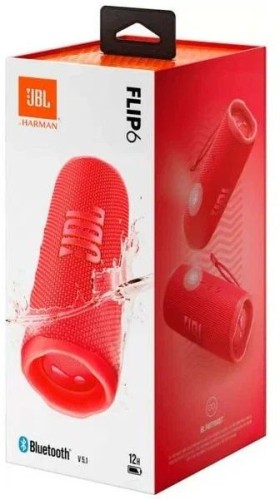 Колонка порт. JBL Flip 6 красный 30W 1.0 BT 10м 4800mAh (JBLFLIP6RED)