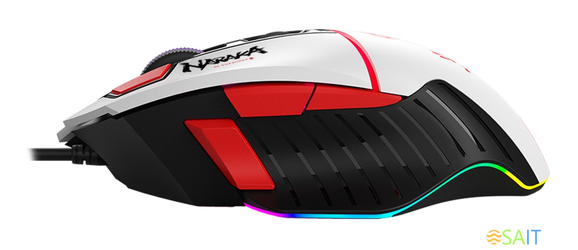 Мышь A4Tech Bloody W95 Max Naraka белый/рисунок оптическая 12000dpi USB 6but