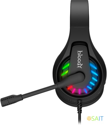 Наушники с микрофоном A4Tech Bloody G230 черный 2м накладные USB оголовье (G230)