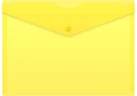 Конверт на кнопке Бюрократ Economy -PK100YEL A4 пластик 0.10мм желтый