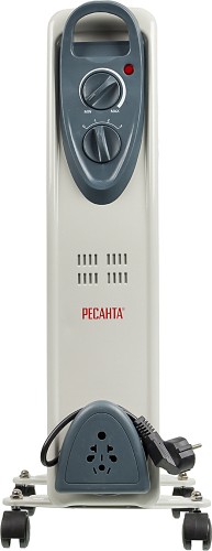 Радиатор масляный Ресанта ОМ-7Н 1500Вт белый