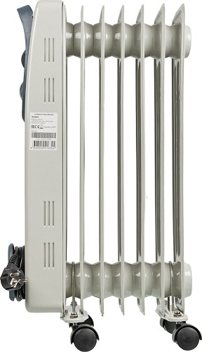 Радиатор масляный Ресанта ОМ-7Н 1500Вт белый