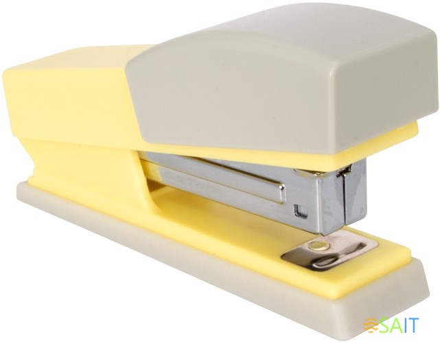 Степлер Kw-Trio 055X6-YEL Swing Standing 24/6 26/6 (20листов) желтый 100скоб пластик коробка