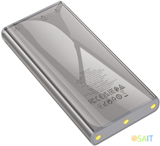 Мобильный аккумулятор Hoco J103 Discovery edition 10000mAh QC/PD 22.5W 5A 2xUSB-A/USB-C серый (J103 DISCOVERY EDITION GRAY)