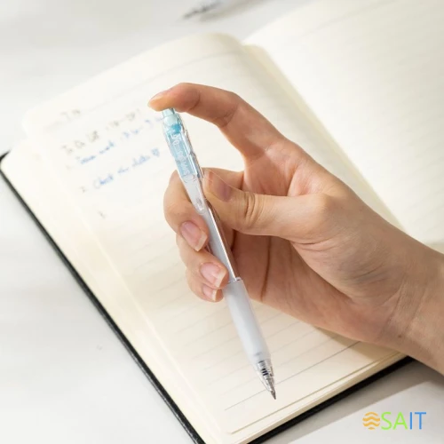 Ручка гелев. Deli Smoos EG057-BL син. черн. линия 0.5мм