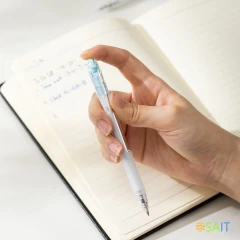 Ручка гелев. Deli Smoos EG057-BL син. черн. линия 0.5мм