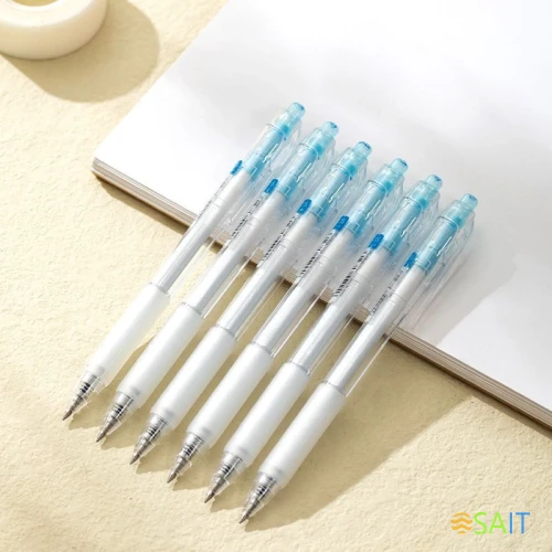 Ручка гелев. Deli Smoos EG057-BL син. черн. линия 0.5мм