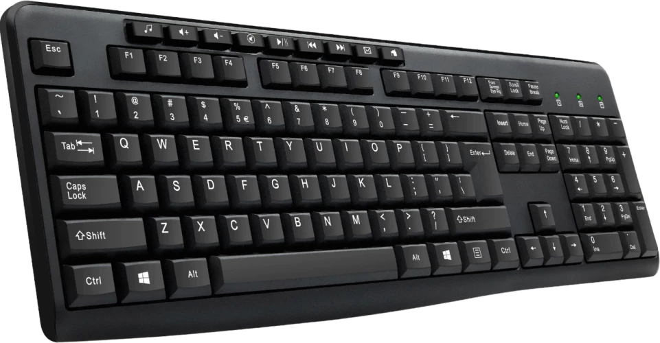 Клавиатура Оклик 305M черный USB Multimedia (1659987)