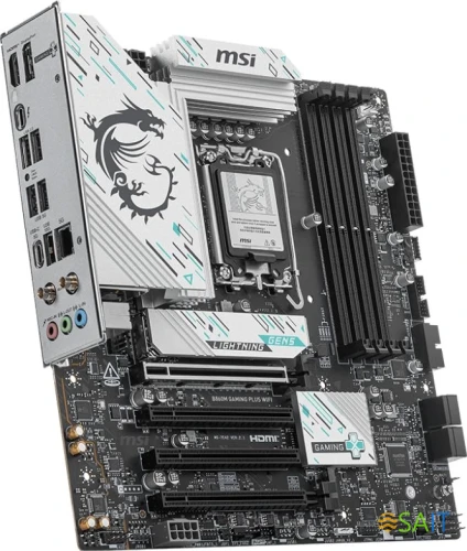 Материнская плата MSI B860M GAMING PLUS WIFI Soc-1851 Intel B860 4xDDR5 mATX AC`97 8ch(7.1) 5Gigabit RAID+HDMI+DP
