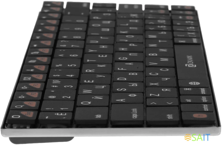 Клавиатура Оклик 840S черный USB беспроводная BT slim (754787)