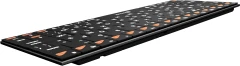 Клавиатура Оклик 840S черный USB беспроводная BT slim (754787)