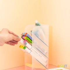 Подставка Deli 8932 5отд. сборный для письменных принадлежностей 205x59x92.5мм прозрачный полипропилен