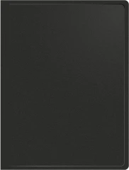 Папка метал.зажим Silwerhof Eco SE-04CBLK A4 пластик 0.5мм черный