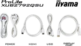 Монитор Iiyama 27" ProLite XUB2792QSU-W6 белый IPS LED 0.4ms 16:9 HDMI M/M матовая HAS Piv 250cd 178гр/178гр 2560x1440 100Hz DP WQ USB 6.1кг