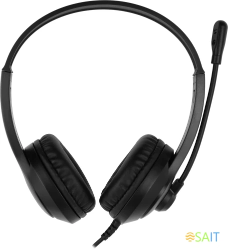 Наушники с микрофоном A4Tech Fstyler FH100 черный 2м накладные оголовье (FH100 (STONE BLACK))