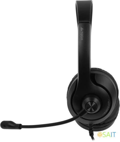 Наушники с микрофоном A4Tech Fstyler FH100 черный 2м накладные оголовье (FH100 (STONE BLACK))