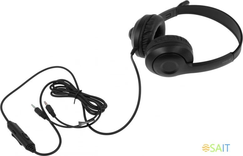 Наушники с микрофоном A4Tech Fstyler FH100 черный 2м накладные оголовье (FH100 (STONE BLACK))
