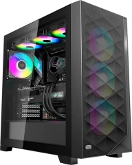 Корпус PcCooler C3D510 BK ARGB белый без БП ATX 3x120mm 2xUSB3.0 1xUSB3.1 audio bott PSU