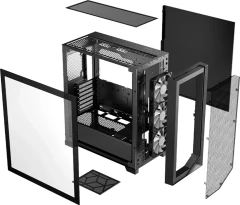 Корпус PcCooler C3D510 BK ARGB белый без БП ATX 3x120mm 2xUSB3.0 1xUSB3.1 audio bott PSU