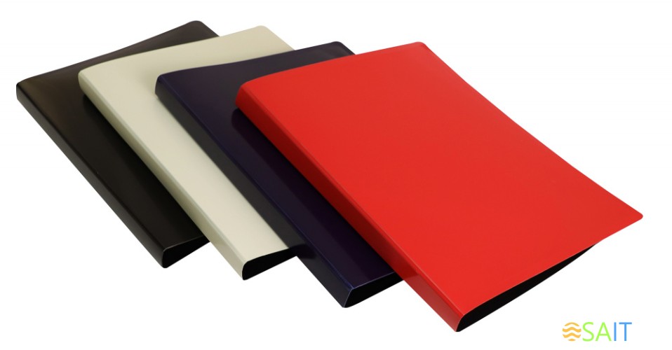 Папка метал.пруж.скоросш. Бюрократ DeLuxe DL07PBLCK A4 пластик 0.7мм кор.27мм черный