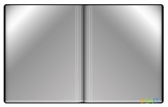 Папка с 100 прозр.вклад. Бюрократ -BPVN100BLCK A4 пластик 0.8мм торц.карм с бум. встав черный