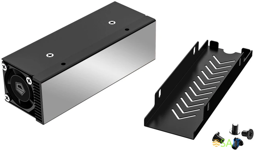 Радиатор для SSD ID-Cooling Zero M25 черный 24.6дБ алюминий Ret