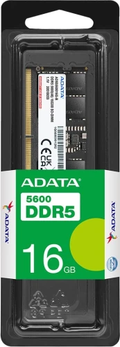 Память DDR5 16GB 5600MHz A-Data AD5U560016G-S RTL PC5-44800 CL46 DIMM 288-pin 1.1В single rank Ret