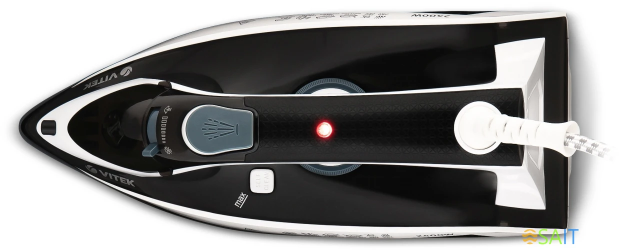 Утюг Vitek VT-8313 2400Вт белый/черный