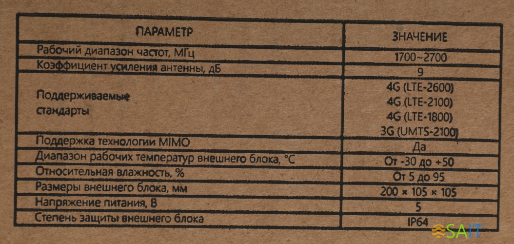 Антенна Триколор TR-9dB 10м (046/91/00053738)