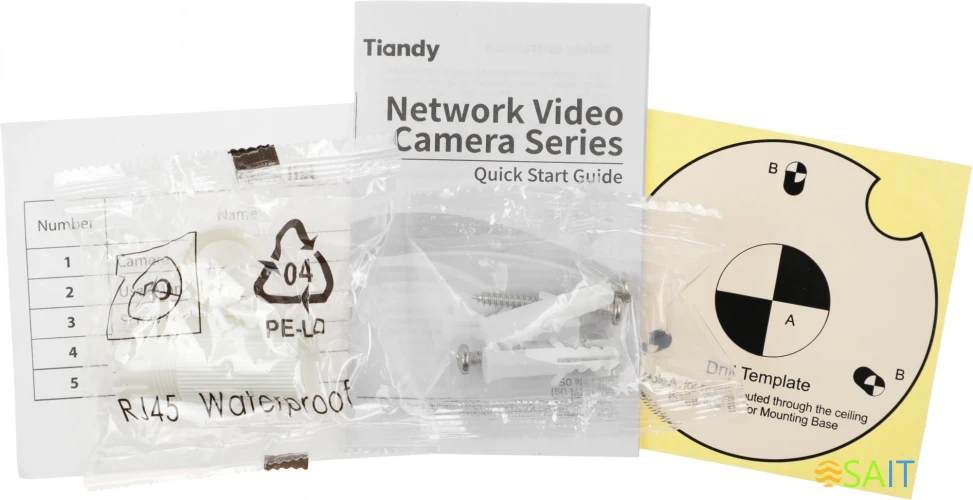 Камера видеонаблюдения IP Tiandy TC-C32WP I5W/E/Y/2.8mm/V4.2 2.8-2.8мм цв. корп.:белый (TC-C32WP I5W/E/Y/2.8/V4.2)