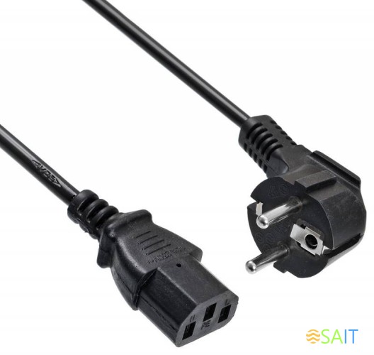 Кабель Buro BU-PCAB-3M-16A IEC C13 Евровилка 3м