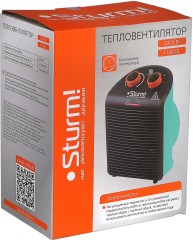 Тепловентилятор Sturm! FH2001 2000Вт черный/зеленый