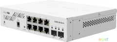 Коммутатор MikroTik CSS610-8G-2S+IN (L2) 8x1Гбит/с 2x10Гбит/с 2SFP+ 1PoE управляемый