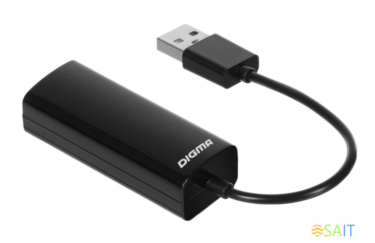 Сетевой адаптер Fast Ethernet Digma D-USB2-LAN100 USB 2.0