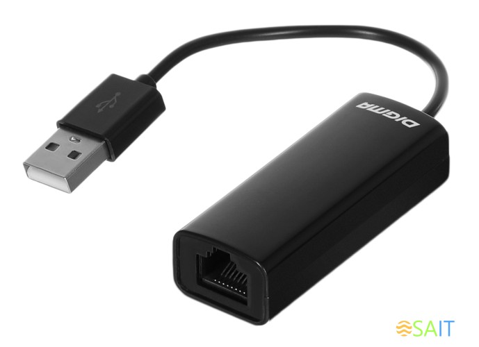 Сетевой адаптер Fast Ethernet Digma D-USB2-LAN100 USB 2.0