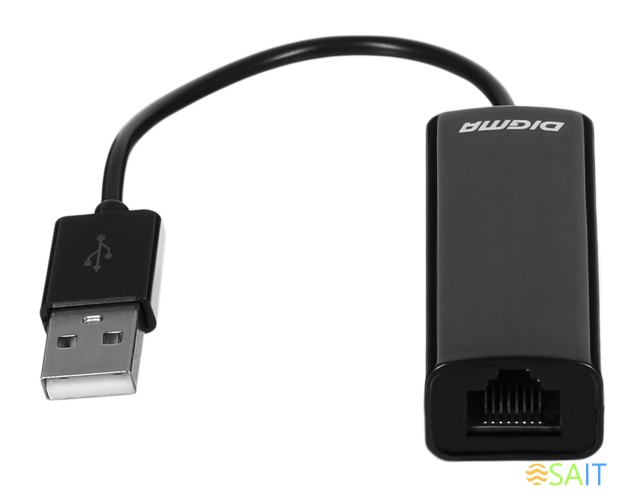 Сетевой адаптер Fast Ethernet Digma D-USB2-LAN100 USB 2.0