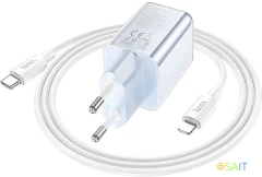 Сетевое зар./устр. Hoco N47 Glorious 30W 3A (PD) белый (PD30W 35363)