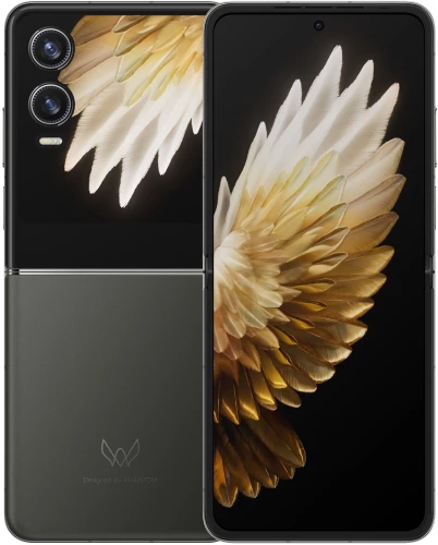 Смартфон Tecno AE11 Phantom V Flip2 5G 256Gb 8Gb серый раскладной 3G 4G 2Sim 6.9" 1080x2640 Android 14 50Mpix 802.11 a/b/g/n/ac/ax NFC GPS GSM900/1800 GSM1900 Protect FM A-GPS