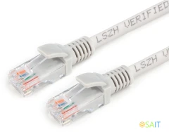 Патч-корд Premier PP31-3M-LSZH 1Гбит/с UTP 4 пары cat.5E CCA molded 3м серый RJ-45 (m)-RJ-45 (m)