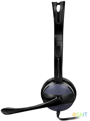 Гарнитура накладные Sven AP-151MV 1.2м черный проводные оголовье (SV-015411)