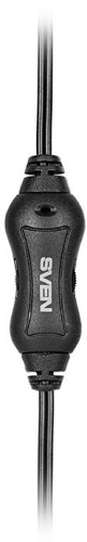 Гарнитура накладные Sven AP-151MV 1.2м черный проводные оголовье (SV-015411)