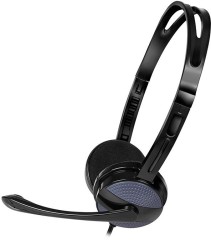 Гарнитура накладные Sven AP-151MV 1.2м черный проводные оголовье (SV-015411)