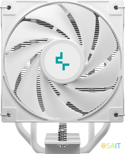 Устройство охлаждения(кулер) Deepcool AG400 Digital WH Soc-AM5/AM4/1200/1700/1851 белый 4-pin 31.6dB Al+Cu LCD 220W 636gr Ret (R-AG400-WHNDMN-G-1)