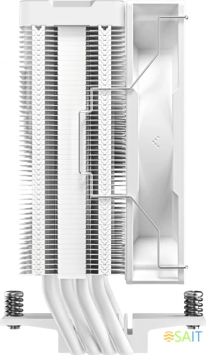 Устройство охлаждения(кулер) Deepcool AG400 Digital WH Soc-AM5/AM4/1200/1700/1851 белый 4-pin 31.6dB Al+Cu LCD 220W 636gr Ret (R-AG400-WHNDMN-G-1)