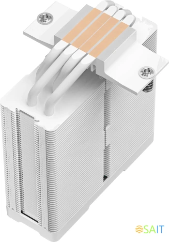 Устройство охлаждения(кулер) Deepcool AG400 Digital WH Soc-AM5/AM4/1200/1700/1851 белый 4-pin 31.6dB Al+Cu LCD 220W 636gr Ret (R-AG400-WHNDMN-G-1)